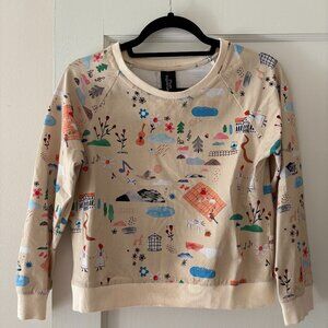 Samantha Pleet Printed Sweatshirt